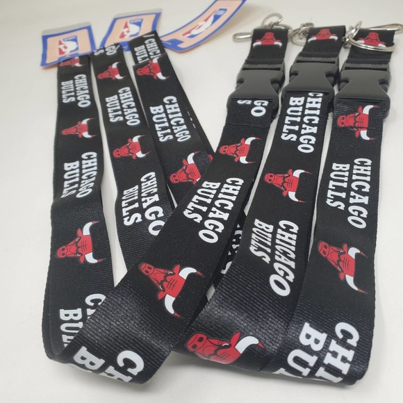 Stocking Stuffer Special 3 lanyards for $14 - Chicago Bulls - Picture 1 of 4